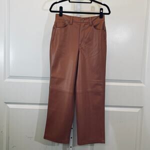 Blank NYC The Baxter Faux Leather Pants - Women Size 29 - Cognac